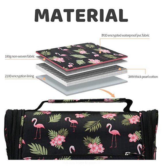 P.travel Cosmetic Bag Portable Toiletry Bag - Picture 4 of 6